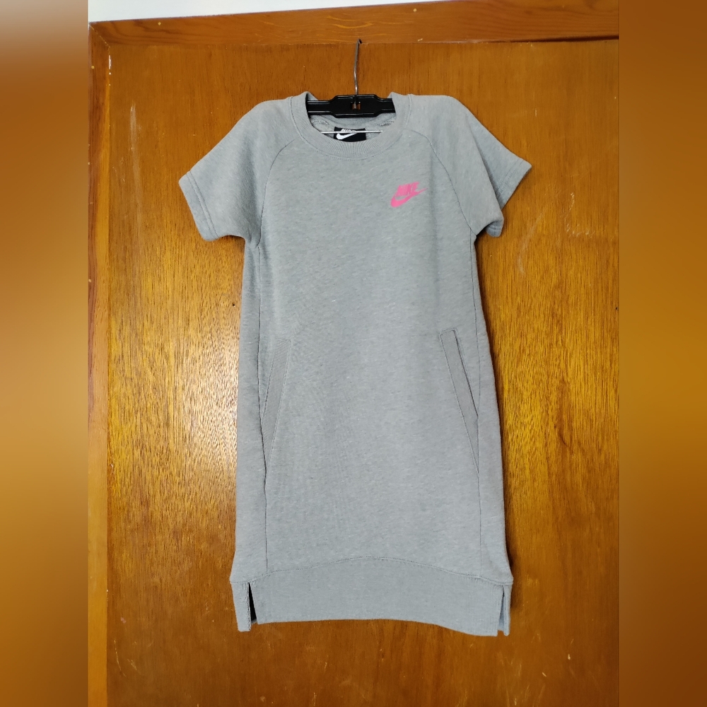 Nike Gray and Pink Kids Casual Dress